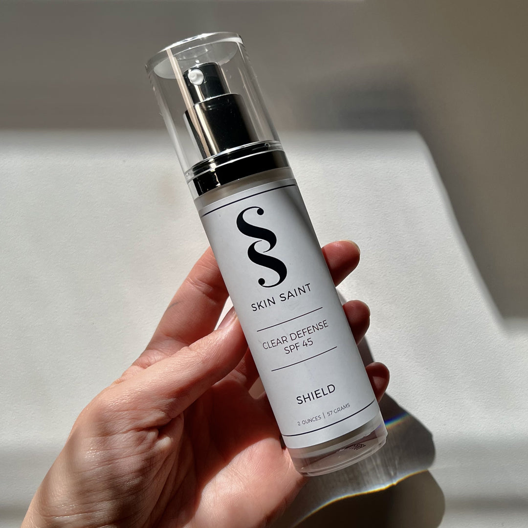 The Clarifying SPF: <br> <small> Clear Defense - SPF 45